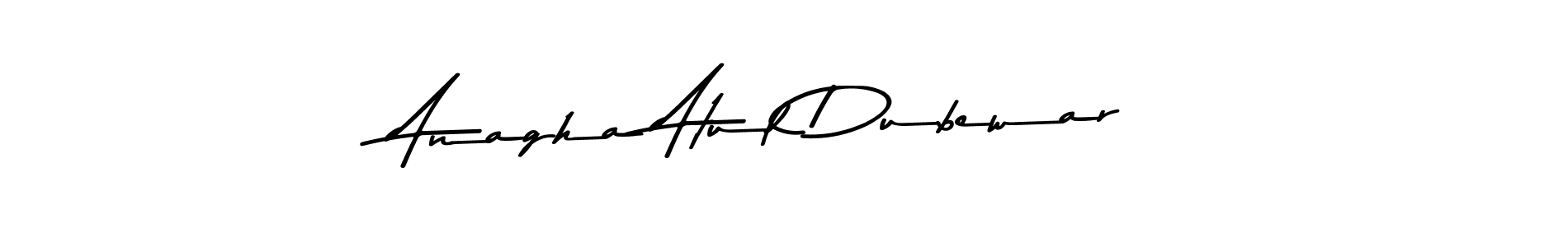 Anagha Atul Dubewar stylish signature style. Best Handwritten Sign (Asem Kandis PERSONAL USE) for my name. Handwritten Signature Collection Ideas for my name Anagha Atul Dubewar. Anagha Atul Dubewar signature style 9 images and pictures png