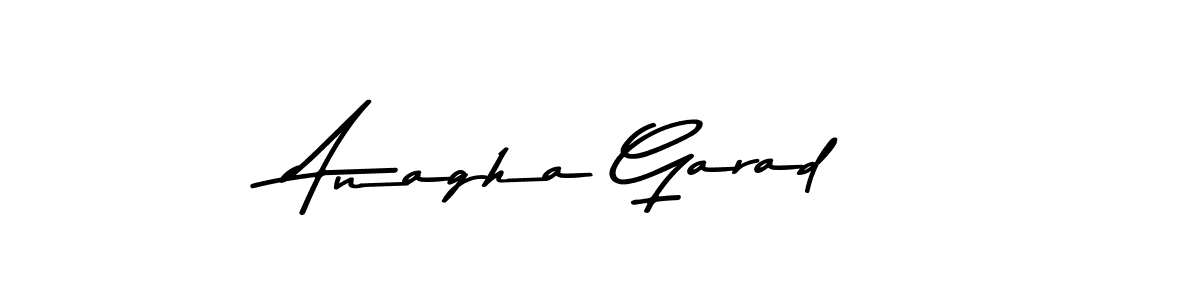 Design your own signature with our free online signature maker. With this signature software, you can create a handwritten (Asem Kandis PERSONAL USE) signature for name Anagha Garad. Anagha Garad signature style 9 images and pictures png