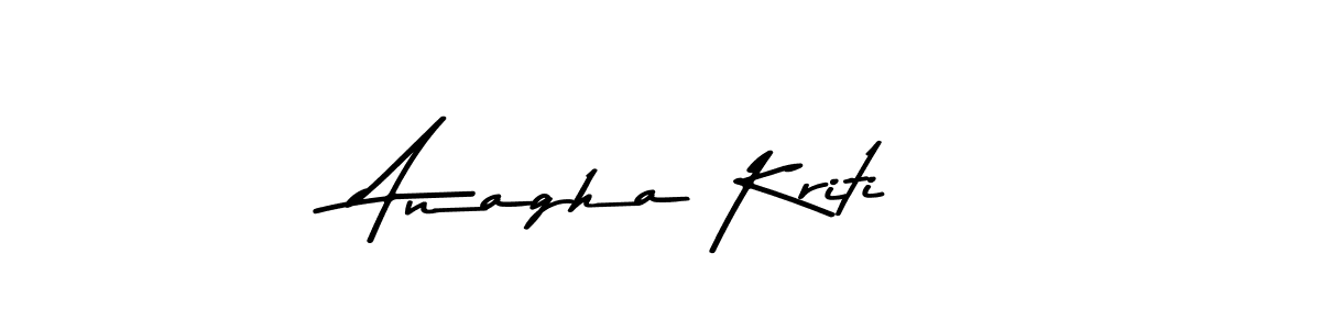 You should practise on your own different ways (Asem Kandis PERSONAL USE) to write your name (Anagha Kriti) in signature. don't let someone else do it for you. Anagha Kriti signature style 9 images and pictures png