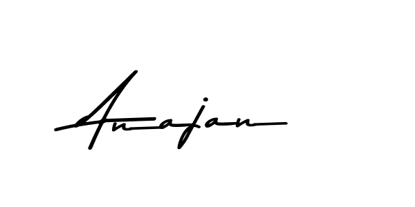 How to make Anajan name signature. Use Asem Kandis PERSONAL USE style for creating short signs online. This is the latest handwritten sign. Anajan signature style 9 images and pictures png