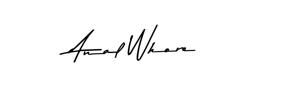 How to make Anal Whore name signature. Use Asem Kandis PERSONAL USE style for creating short signs online. This is the latest handwritten sign. Anal Whore signature style 9 images and pictures png