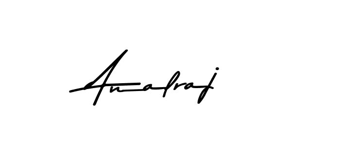Make a beautiful signature design for name Analraj. With this signature (Asem Kandis PERSONAL USE) style, you can create a handwritten signature for free. Analraj signature style 9 images and pictures png