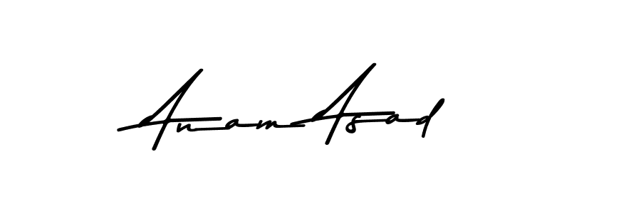 Make a beautiful signature design for name Anam Asad. Use this online signature maker to create a handwritten signature for free. Anam Asad signature style 9 images and pictures png