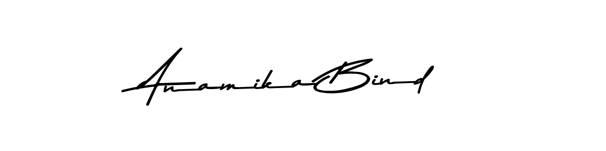 Make a beautiful signature design for name Anamika Bind. With this signature (Asem Kandis PERSONAL USE) style, you can create a handwritten signature for free. Anamika Bind signature style 9 images and pictures png