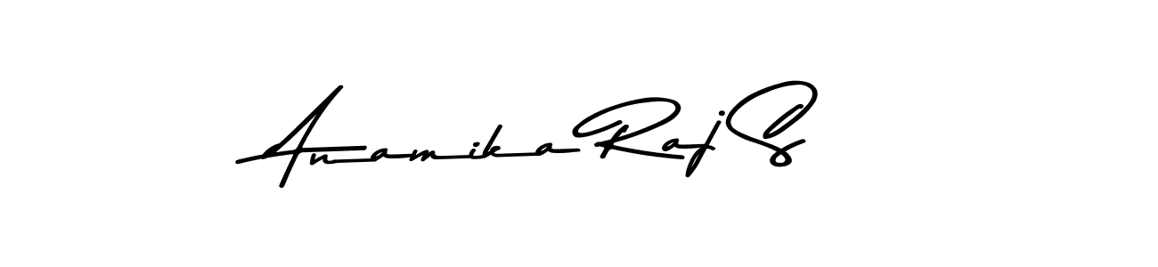 Use a signature maker to create a handwritten signature online. With this signature software, you can design (Asem Kandis PERSONAL USE) your own signature for name Anamika Raj S. Anamika Raj S signature style 9 images and pictures png