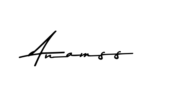 You should practise on your own different ways (Asem Kandis PERSONAL USE) to write your name (Anamss) in signature. don't let someone else do it for you. Anamss signature style 9 images and pictures png