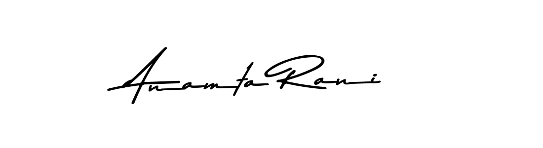 Anamta Rani stylish signature style. Best Handwritten Sign (Asem Kandis PERSONAL USE) for my name. Handwritten Signature Collection Ideas for my name Anamta Rani. Anamta Rani signature style 9 images and pictures png