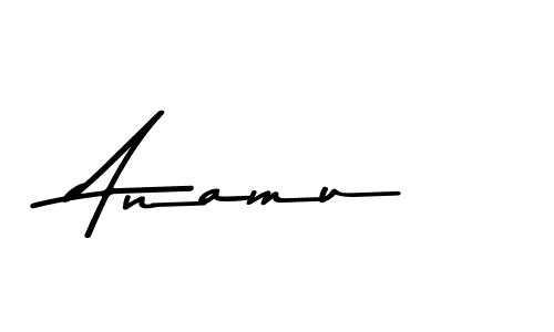 Use a signature maker to create a handwritten signature online. With this signature software, you can design (Asem Kandis PERSONAL USE) your own signature for name Anamu. Anamu signature style 9 images and pictures png