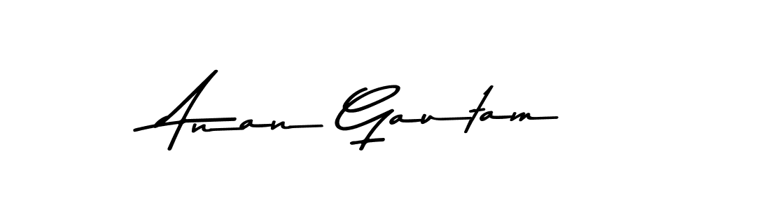 The best way (Asem Kandis PERSONAL USE) to make a short signature is to pick only two or three words in your name. The name Anan Gautam include a total of six letters. For converting this name. Anan Gautam signature style 9 images and pictures png