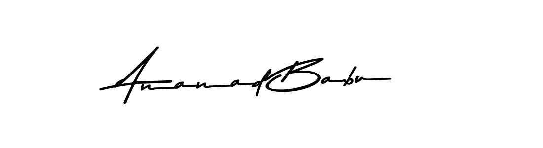 Asem Kandis PERSONAL USE is a professional signature style that is perfect for those who want to add a touch of class to their signature. It is also a great choice for those who want to make their signature more unique. Get Ananad Babu name to fancy signature for free. Ananad Babu signature style 9 images and pictures png