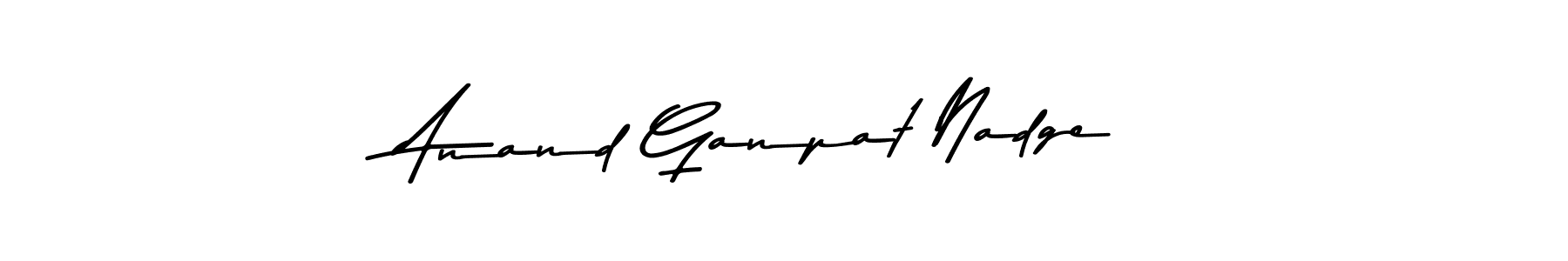 You should practise on your own different ways (Asem Kandis PERSONAL USE) to write your name (Anand Ganpat Nadge) in signature. don't let someone else do it for you. Anand Ganpat Nadge signature style 9 images and pictures png