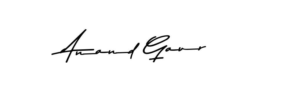 How to make Anand Gaur signature? Asem Kandis PERSONAL USE is a professional autograph style. Create handwritten signature for Anand Gaur name. Anand Gaur signature style 9 images and pictures png