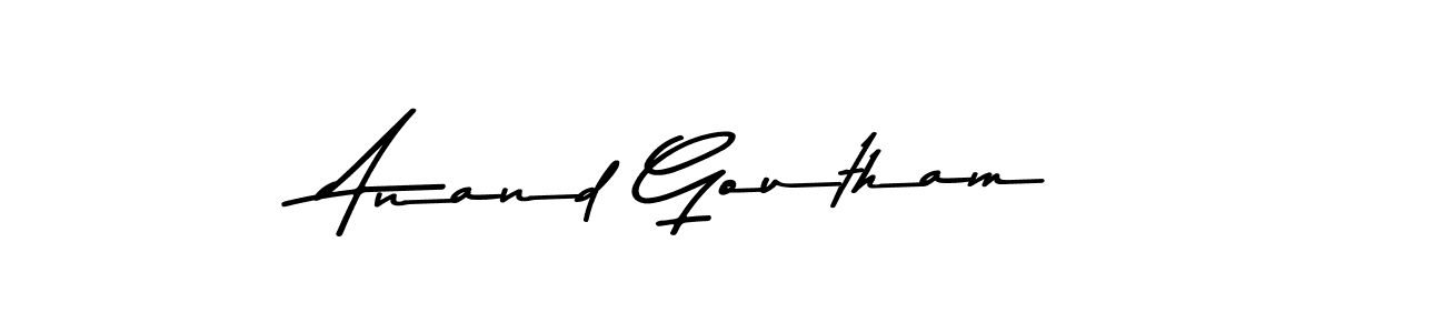 Also You can easily find your signature by using the search form. We will create Anand Goutham name handwritten signature images for you free of cost using Asem Kandis PERSONAL USE sign style. Anand Goutham signature style 9 images and pictures png