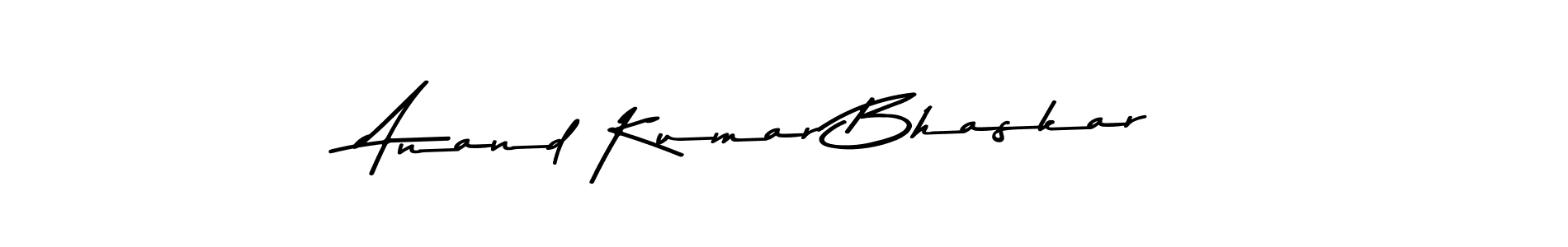 Similarly Asem Kandis PERSONAL USE is the best handwritten signature design. Signature creator online .You can use it as an online autograph creator for name Anand Kumar Bhaskar. Anand Kumar Bhaskar signature style 9 images and pictures png