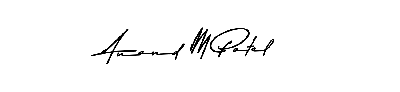 Use a signature maker to create a handwritten signature online. With this signature software, you can design (Asem Kandis PERSONAL USE) your own signature for name Anand M Patel. Anand M Patel signature style 9 images and pictures png