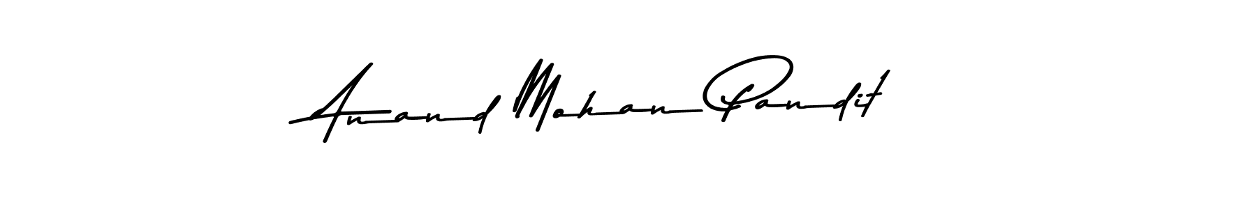 Use a signature maker to create a handwritten signature online. With this signature software, you can design (Asem Kandis PERSONAL USE) your own signature for name Anand Mohan Pandit. Anand Mohan Pandit signature style 9 images and pictures png