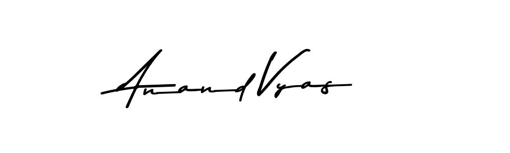 Anand Vyas stylish signature style. Best Handwritten Sign (Asem Kandis PERSONAL USE) for my name. Handwritten Signature Collection Ideas for my name Anand Vyas. Anand Vyas signature style 9 images and pictures png