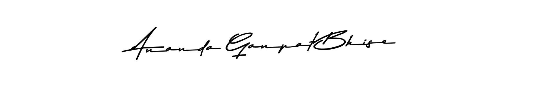 Make a beautiful signature design for name Ananda Ganpat Bhise. With this signature (Asem Kandis PERSONAL USE) style, you can create a handwritten signature for free. Ananda Ganpat Bhise signature style 9 images and pictures png