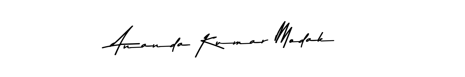 Ananda Kumar Modak stylish signature style. Best Handwritten Sign (Asem Kandis PERSONAL USE) for my name. Handwritten Signature Collection Ideas for my name Ananda Kumar Modak. Ananda Kumar Modak signature style 9 images and pictures png