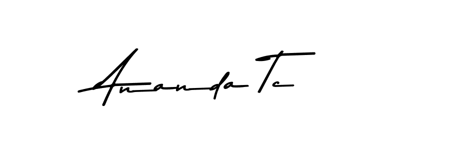 How to make Ananda Tc name signature. Use Asem Kandis PERSONAL USE style for creating short signs online. This is the latest handwritten sign. Ananda Tc signature style 9 images and pictures png