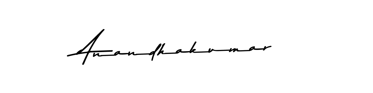 How to make Anandhakumar name signature. Use Asem Kandis PERSONAL USE style for creating short signs online. This is the latest handwritten sign. Anandhakumar signature style 9 images and pictures png