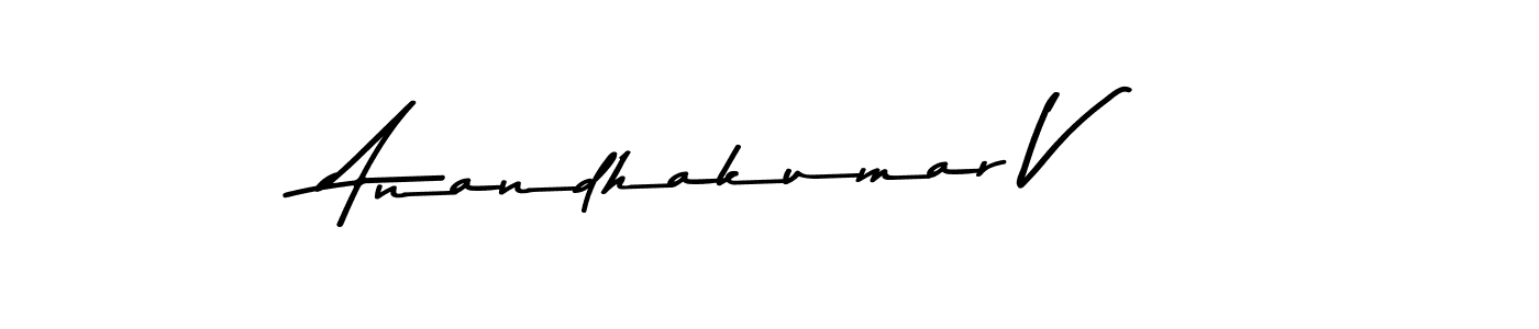 Use a signature maker to create a handwritten signature online. With this signature software, you can design (Asem Kandis PERSONAL USE) your own signature for name Anandhakumar V. Anandhakumar V signature style 9 images and pictures png