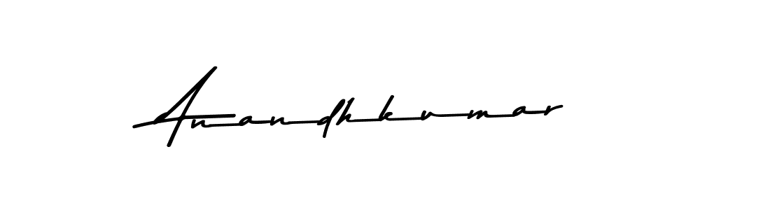 Make a beautiful signature design for name Anandhkumar. With this signature (Asem Kandis PERSONAL USE) style, you can create a handwritten signature for free. Anandhkumar signature style 9 images and pictures png