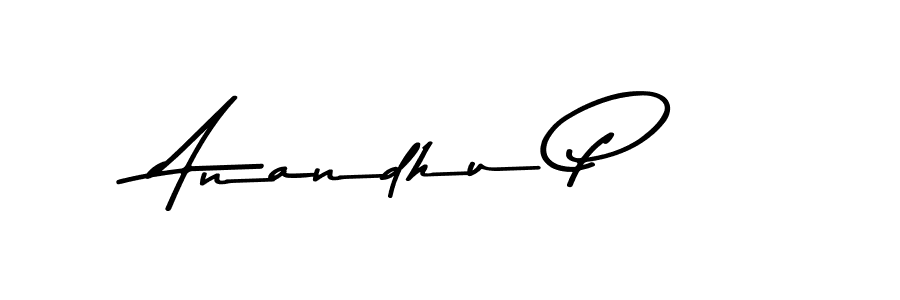 Use a signature maker to create a handwritten signature online. With this signature software, you can design (Asem Kandis PERSONAL USE) your own signature for name Anandhu P. Anandhu P signature style 9 images and pictures png