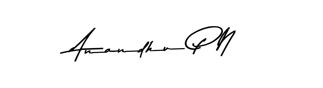 Anandhu P N stylish signature style. Best Handwritten Sign (Asem Kandis PERSONAL USE) for my name. Handwritten Signature Collection Ideas for my name Anandhu P N. Anandhu P N signature style 9 images and pictures png