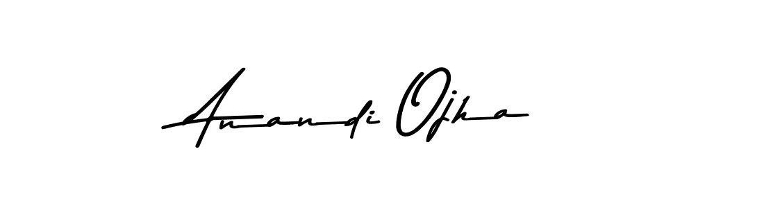 Create a beautiful signature design for name Anandi Ojha. With this signature (Asem Kandis PERSONAL USE) fonts, you can make a handwritten signature for free. Anandi Ojha signature style 9 images and pictures png