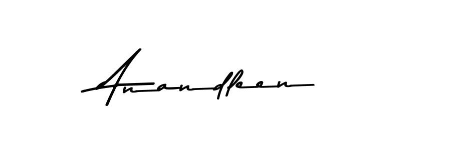 Make a beautiful signature design for name Anandleen. With this signature (Asem Kandis PERSONAL USE) style, you can create a handwritten signature for free. Anandleen signature style 9 images and pictures png