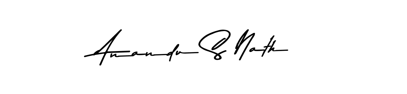 Also we have Anandu S Nath name is the best signature style. Create professional handwritten signature collection using Asem Kandis PERSONAL USE autograph style. Anandu S Nath signature style 9 images and pictures png