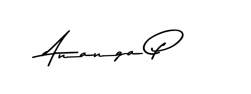 Use a signature maker to create a handwritten signature online. With this signature software, you can design (Asem Kandis PERSONAL USE) your own signature for name Ananga P. Ananga P signature style 9 images and pictures png