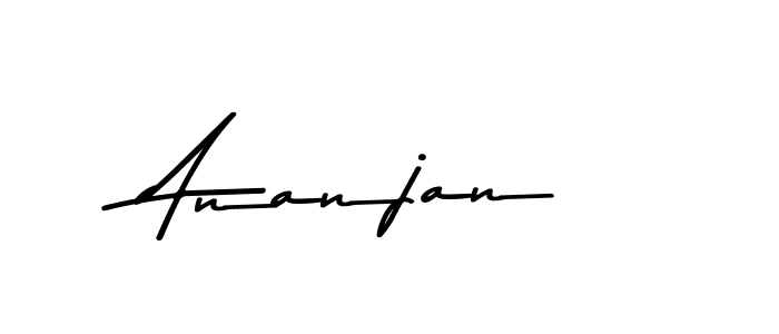 Use a signature maker to create a handwritten signature online. With this signature software, you can design (Asem Kandis PERSONAL USE) your own signature for name Ananjan. Ananjan signature style 9 images and pictures png