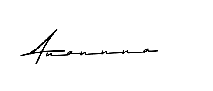 How to make Anannna name signature. Use Asem Kandis PERSONAL USE style for creating short signs online. This is the latest handwritten sign. Anannna signature style 9 images and pictures png