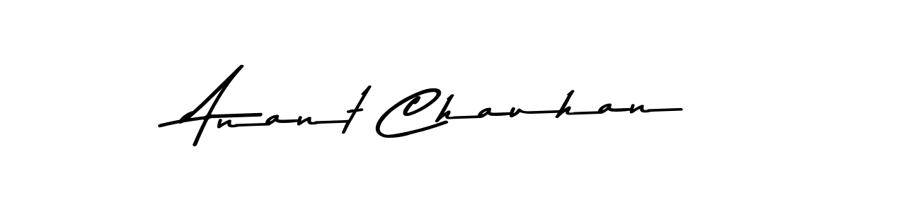 Design your own signature with our free online signature maker. With this signature software, you can create a handwritten (Asem Kandis PERSONAL USE) signature for name Anant Chauhan. Anant Chauhan signature style 9 images and pictures png