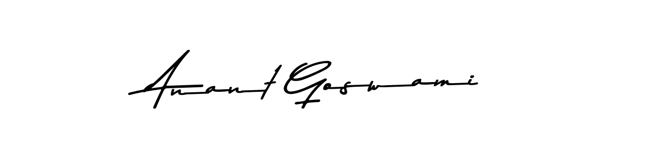 Also we have Anant Goswami name is the best signature style. Create professional handwritten signature collection using Asem Kandis PERSONAL USE autograph style. Anant Goswami signature style 9 images and pictures png