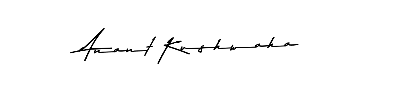 Use a signature maker to create a handwritten signature online. With this signature software, you can design (Asem Kandis PERSONAL USE) your own signature for name Anant Kushwaha. Anant Kushwaha signature style 9 images and pictures png