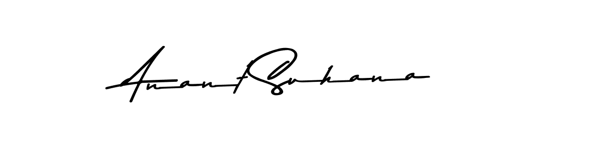 Anant Suhana stylish signature style. Best Handwritten Sign (Asem Kandis PERSONAL USE) for my name. Handwritten Signature Collection Ideas for my name Anant Suhana. Anant Suhana signature style 9 images and pictures png