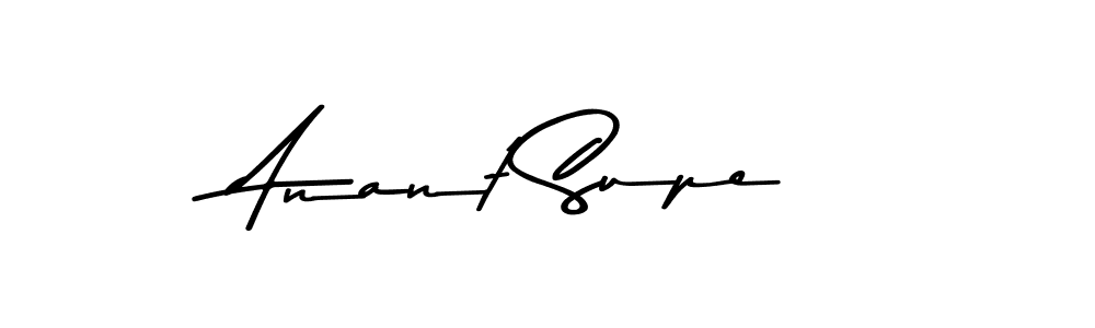 Create a beautiful signature design for name Anant Supe. With this signature (Asem Kandis PERSONAL USE) fonts, you can make a handwritten signature for free. Anant Supe signature style 9 images and pictures png