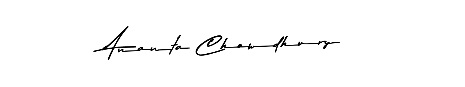 Create a beautiful signature design for name Ananta Chowdhury. With this signature (Asem Kandis PERSONAL USE) fonts, you can make a handwritten signature for free. Ananta Chowdhury signature style 9 images and pictures png