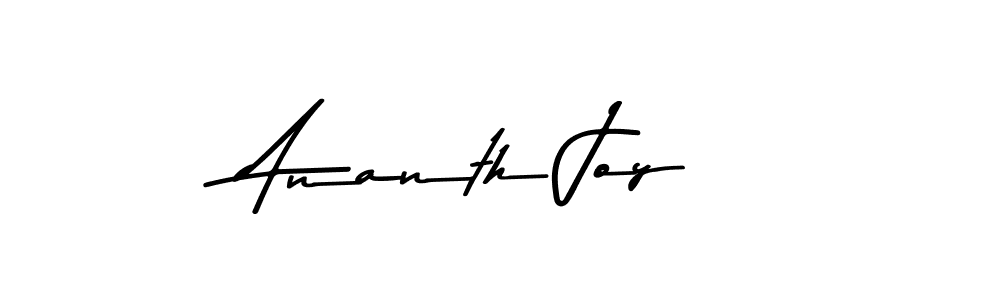 Ananth Joy stylish signature style. Best Handwritten Sign (Asem Kandis PERSONAL USE) for my name. Handwritten Signature Collection Ideas for my name Ananth Joy. Ananth Joy signature style 9 images and pictures png