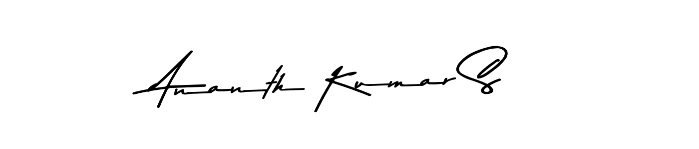 You should practise on your own different ways (Asem Kandis PERSONAL USE) to write your name (Ananth Kumar S) in signature. don't let someone else do it for you. Ananth Kumar S signature style 9 images and pictures png