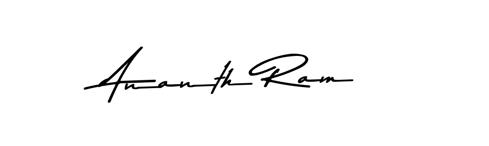 Design your own signature with our free online signature maker. With this signature software, you can create a handwritten (Asem Kandis PERSONAL USE) signature for name Ananth Ram. Ananth Ram signature style 9 images and pictures png