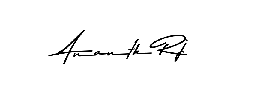 Design your own signature with our free online signature maker. With this signature software, you can create a handwritten (Asem Kandis PERSONAL USE) signature for name Ananth Rj. Ananth Rj signature style 9 images and pictures png