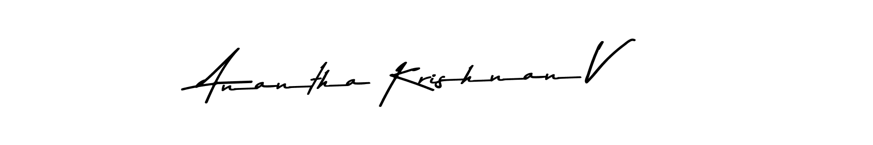 Asem Kandis PERSONAL USE is a professional signature style that is perfect for those who want to add a touch of class to their signature. It is also a great choice for those who want to make their signature more unique. Get Anantha Krishnan V name to fancy signature for free. Anantha Krishnan V signature style 9 images and pictures png