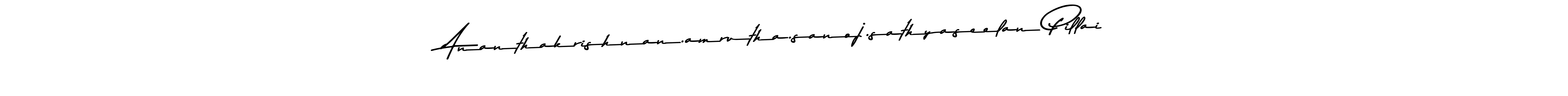 How to Draw Ananthakrishnan.amrutha.sanoj.sathyaseelan Pillai signature style? Asem Kandis PERSONAL USE is a latest design signature styles for name Ananthakrishnan.amrutha.sanoj.sathyaseelan Pillai. Ananthakrishnan.amrutha.sanoj.sathyaseelan Pillai signature style 9 images and pictures png