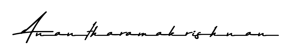 Elevate your brand with a stunning Anantharamakrishnan eSignature. The Asem Kandis PERSONAL USE style provides a balanced, flowing aesthetic for everyday signing. Anantharamakrishnan signature style 9 images and pictures png