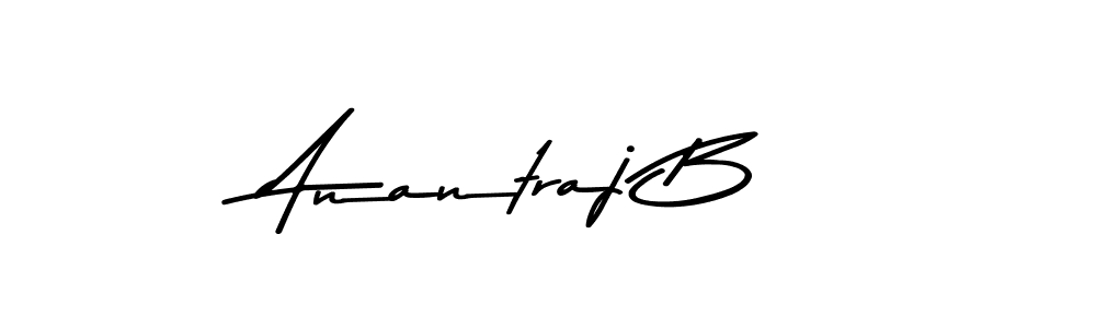 The best way (Asem Kandis PERSONAL USE) to make a short signature is to pick only two or three words in your name. The name Anantraj B include a total of six letters. For converting this name. Anantraj B signature style 9 images and pictures png
