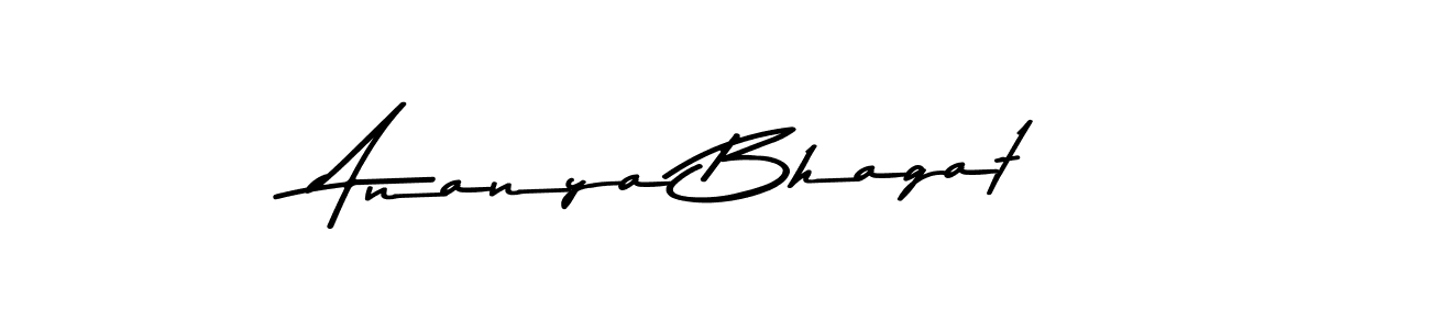 Create a beautiful signature design for name Ananya Bhagat. With this signature (Asem Kandis PERSONAL USE) fonts, you can make a handwritten signature for free. Ananya Bhagat signature style 9 images and pictures png